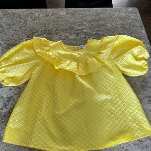 Yellow Ruffle Women’s Top